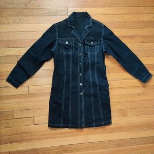 Denim Long Sleeve Mini Dress